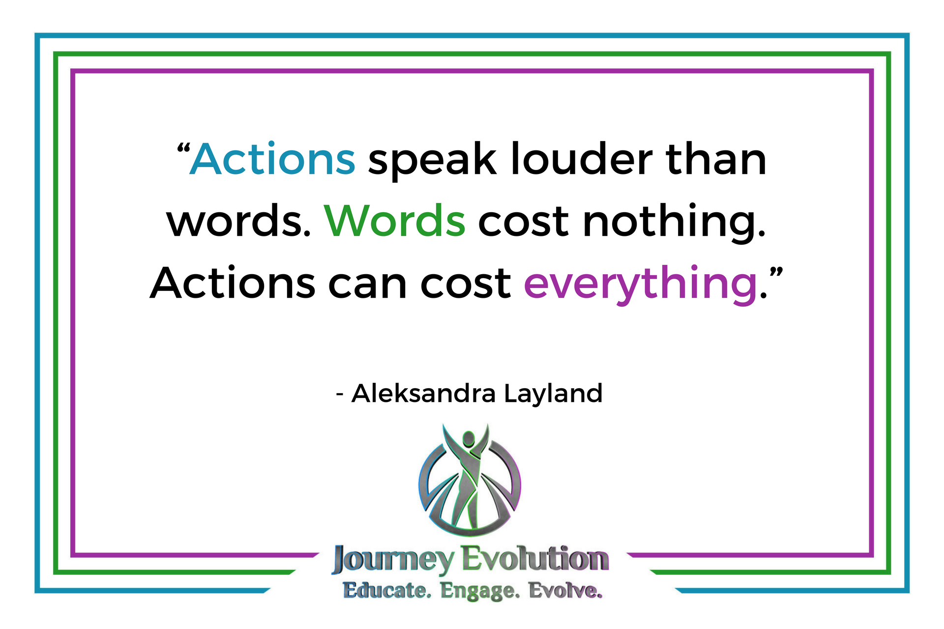 Your Actions Versus Your Words Journey Evolution Life Coach 